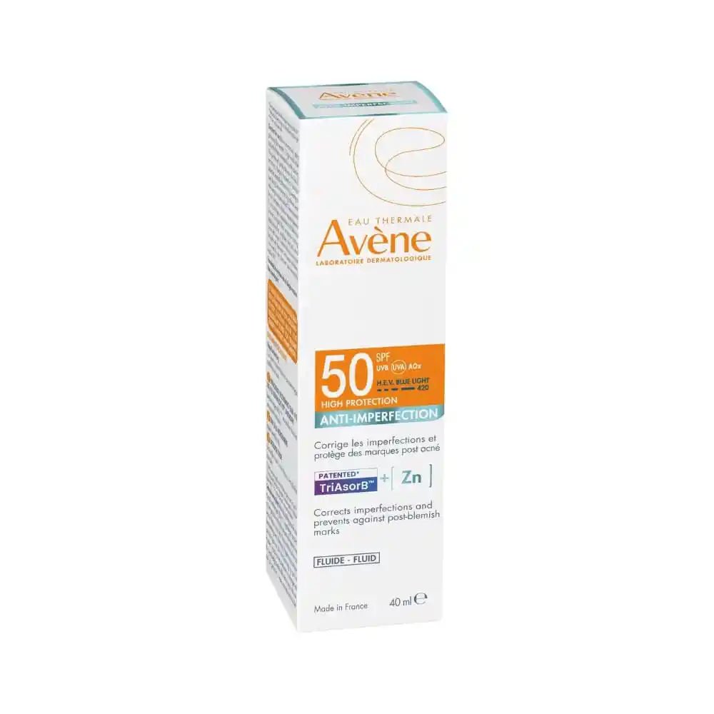 Avene Solar Anti-imperfección Fluido Spf 50 Frasco