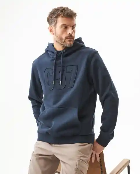 Buzo Hoodie C57 Azul Medianoche Ultraoscuro Talla XL Chevignon