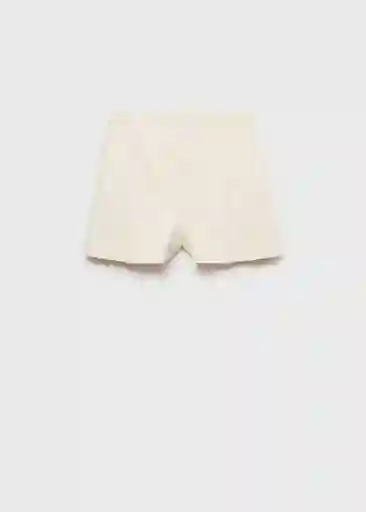 Short Lilo Crudo Talla 36 Mujer Mango