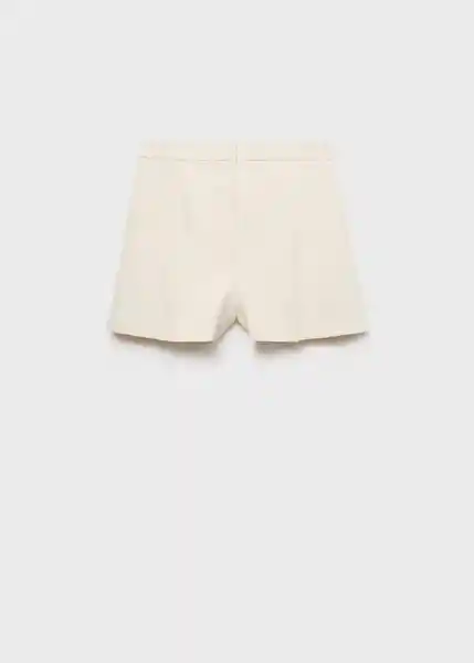 Short Lilo Crudo Talla 36 Mujer Mango