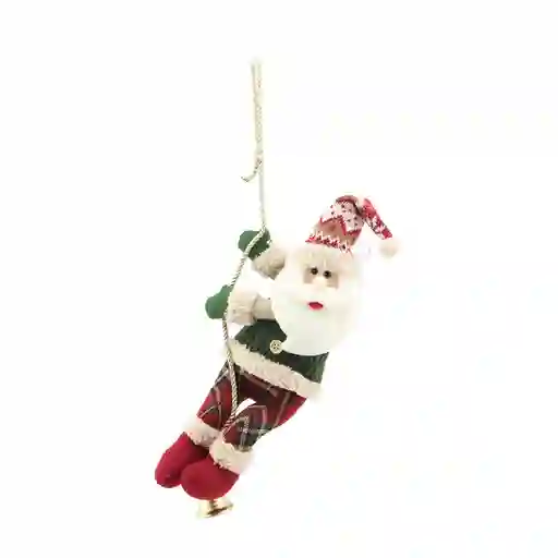 Muñeco Santa Con Cuerda Bosque Krea