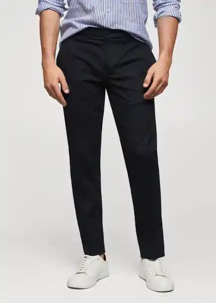 Pantalón Dublino Navy Talla 46 Hombre Mango