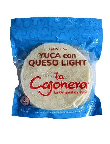 La Cajonera Arepas de Yuca con Queso Light