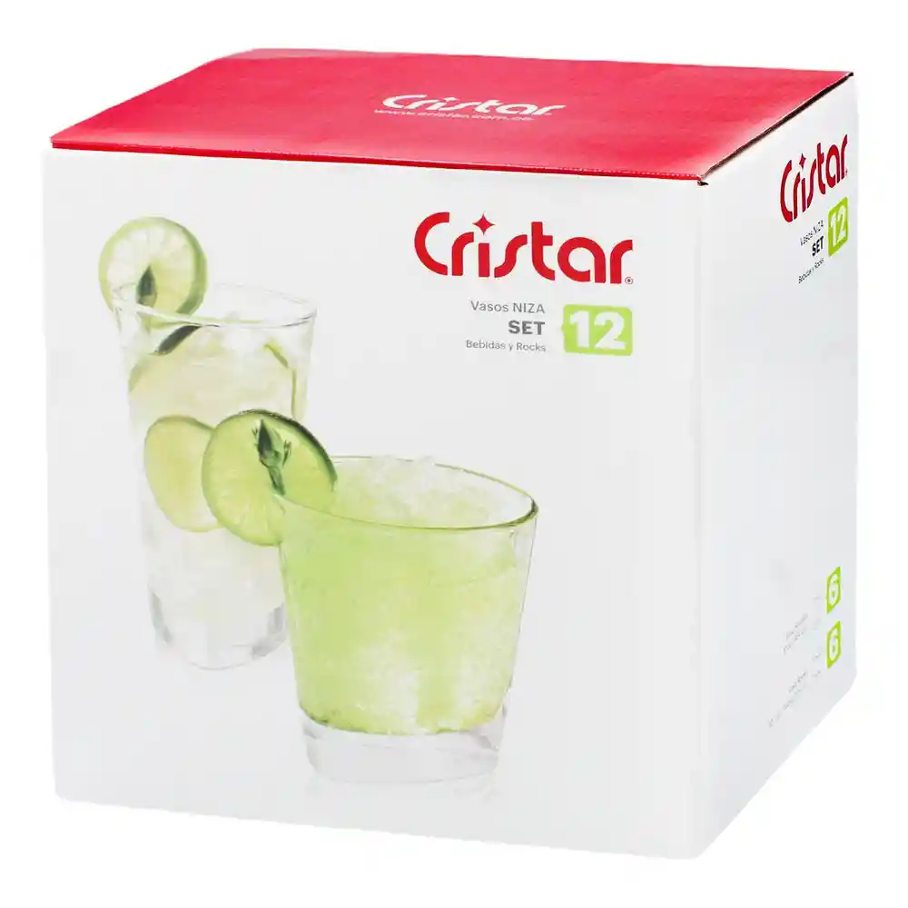 Set X 12 Piezas Niza Cristar 9380El