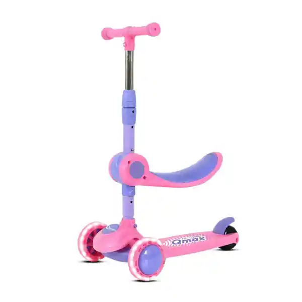 Qmax Patineta Tri 2 en 1 Sit And Scoot Girl