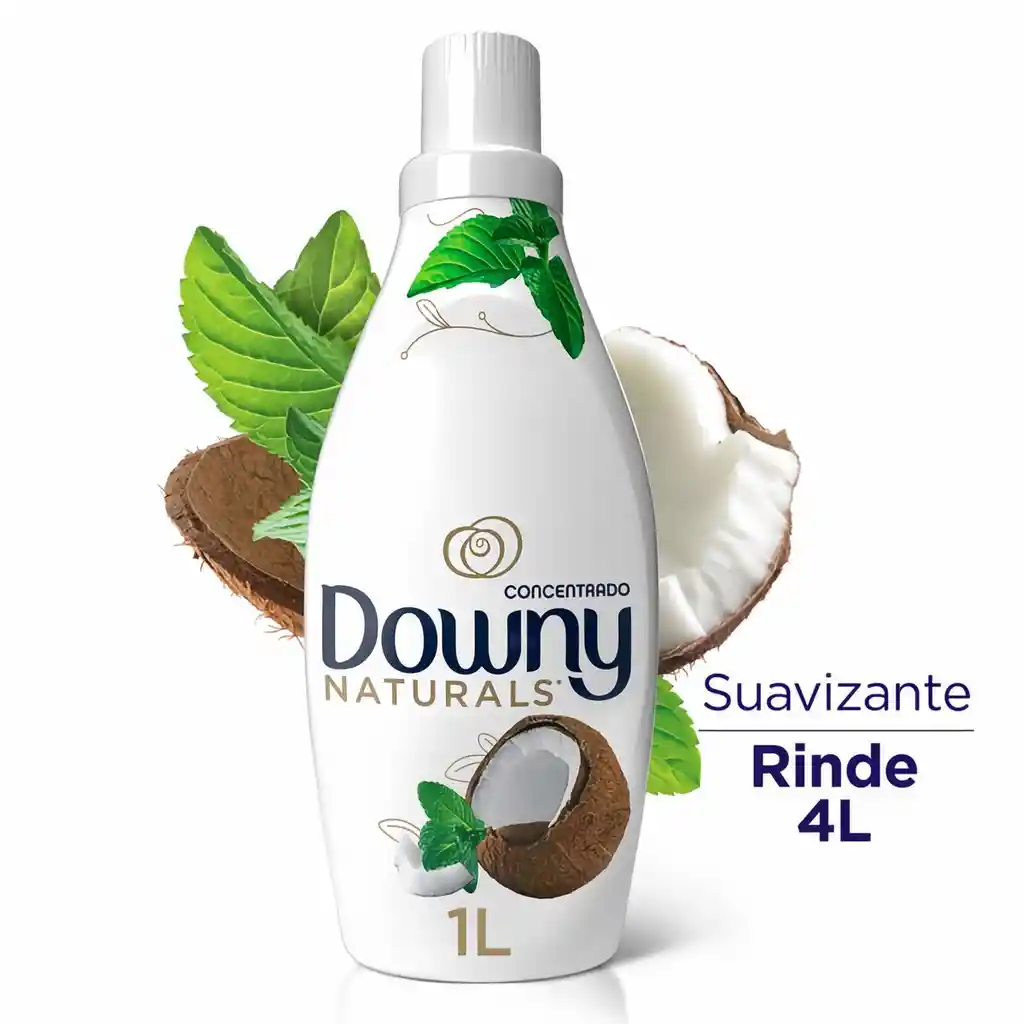 Downy Suavizante de Telas con Aroma a Coco y Menta Concentrado 