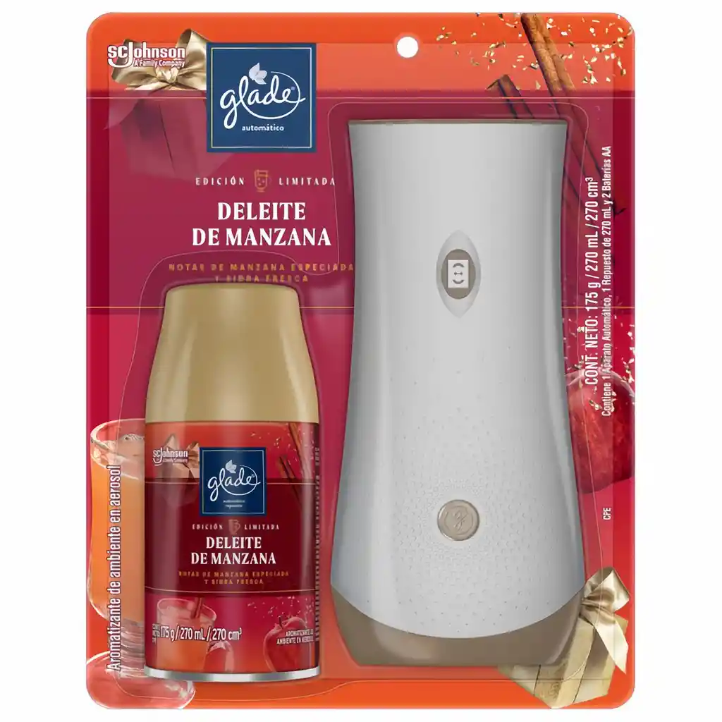 Glade Aromatizante Automático Edición Limitada Deleite Manzana