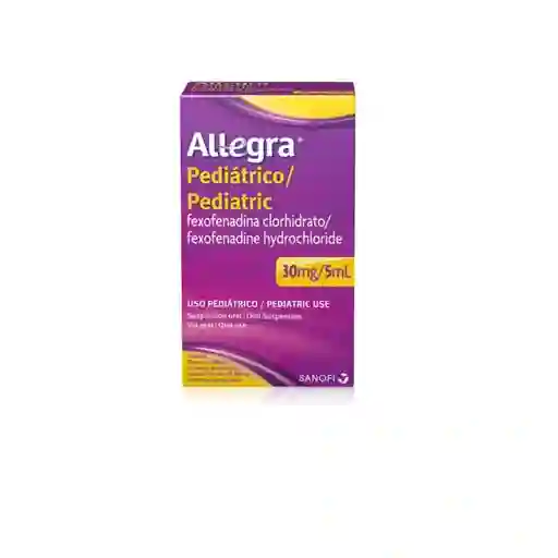 Allegra Pediátrico Suspensión Sabor Frambuesa (30 mg / 5 mL)