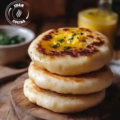Arepa guajira con queso costeño