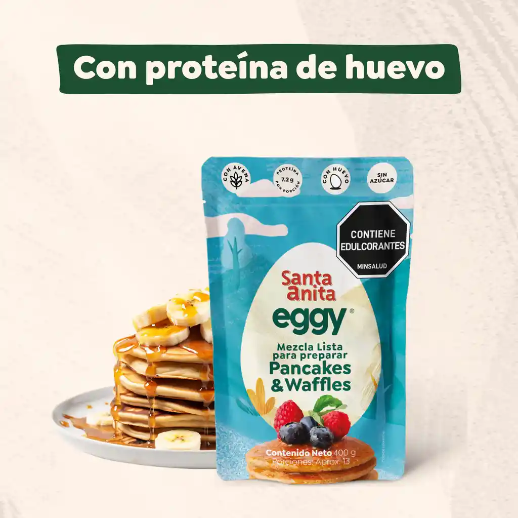 Santa Anita Eggy Pancakes & Waffles Proteina de Huevo 