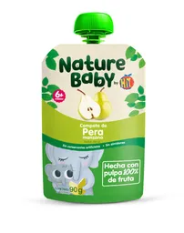 Compota Pera 100% Fruta Pouch X 90 G Hit
