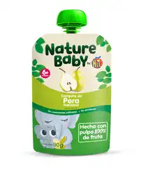 Compota Pera 100% Fruta Pouch X 90 G Hit