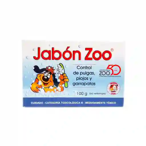 Zoo Jabón en Barra Control de Pulgas Piojos y Garrapatas