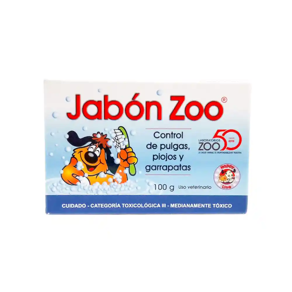 Zoo Jabón en Barra Control de Pulgas Piojos y Garrapatas