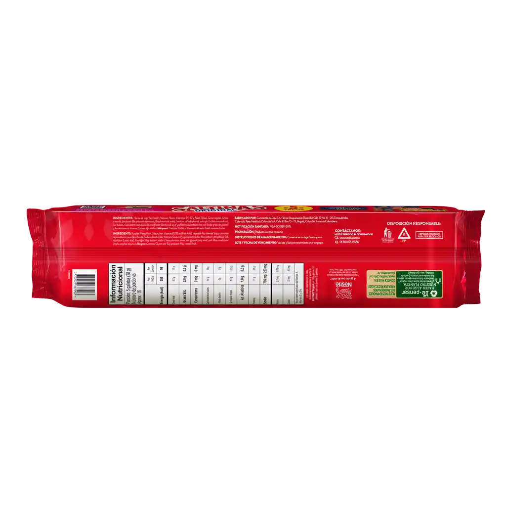 Galletas SALTINAS Original 5 tacos x 450g