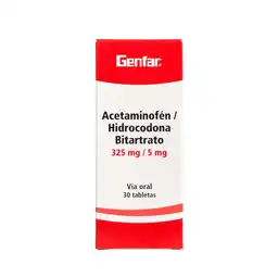 Genfar Acetaminofén / Hidrocodona (325 mg / 5 mg)