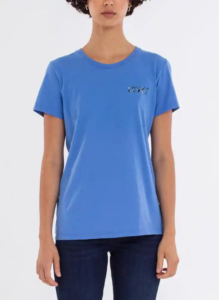Camiseta Mc Mujer L-azul