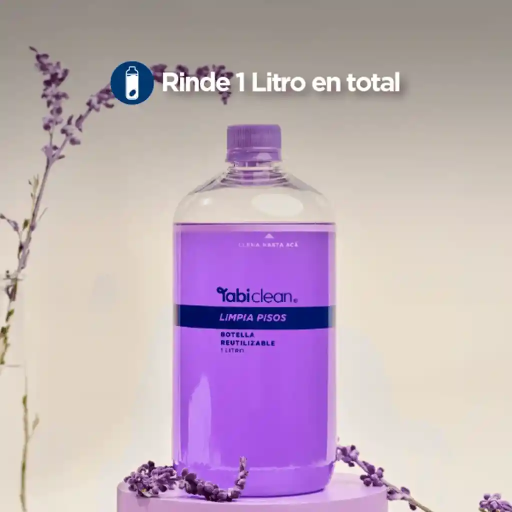Tabiclean Limpia Pisos Kit Inicio 1l (1 Botella Reutilizable y 1 Tableta)