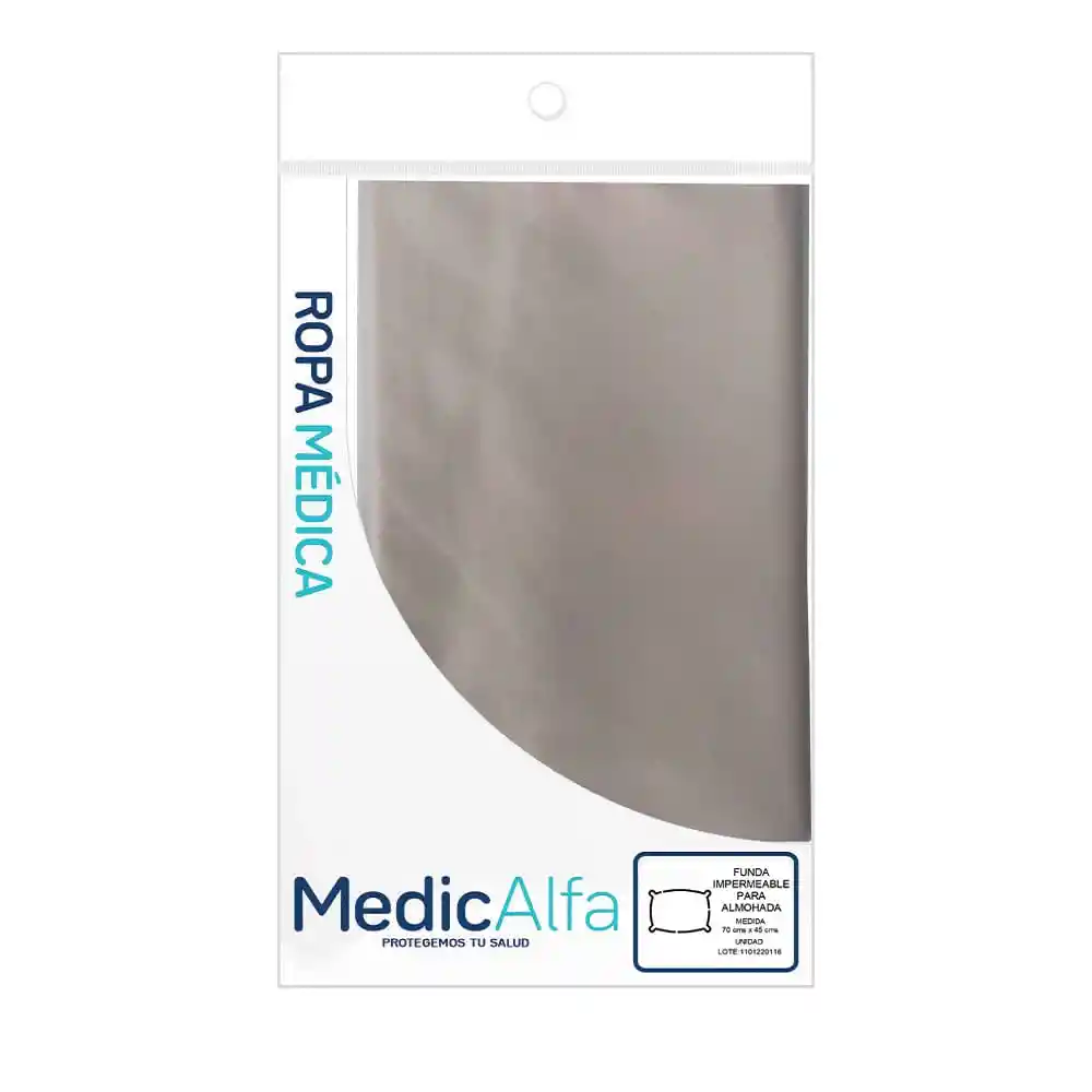 Medicalfa Funda Impermeable Blanco para Almohada 