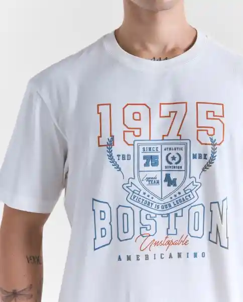 Camiseta Hombre Crudo Talla L 849G004_CRU110606 Americanino