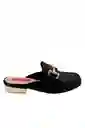 Zueco Plano Negro Chiara