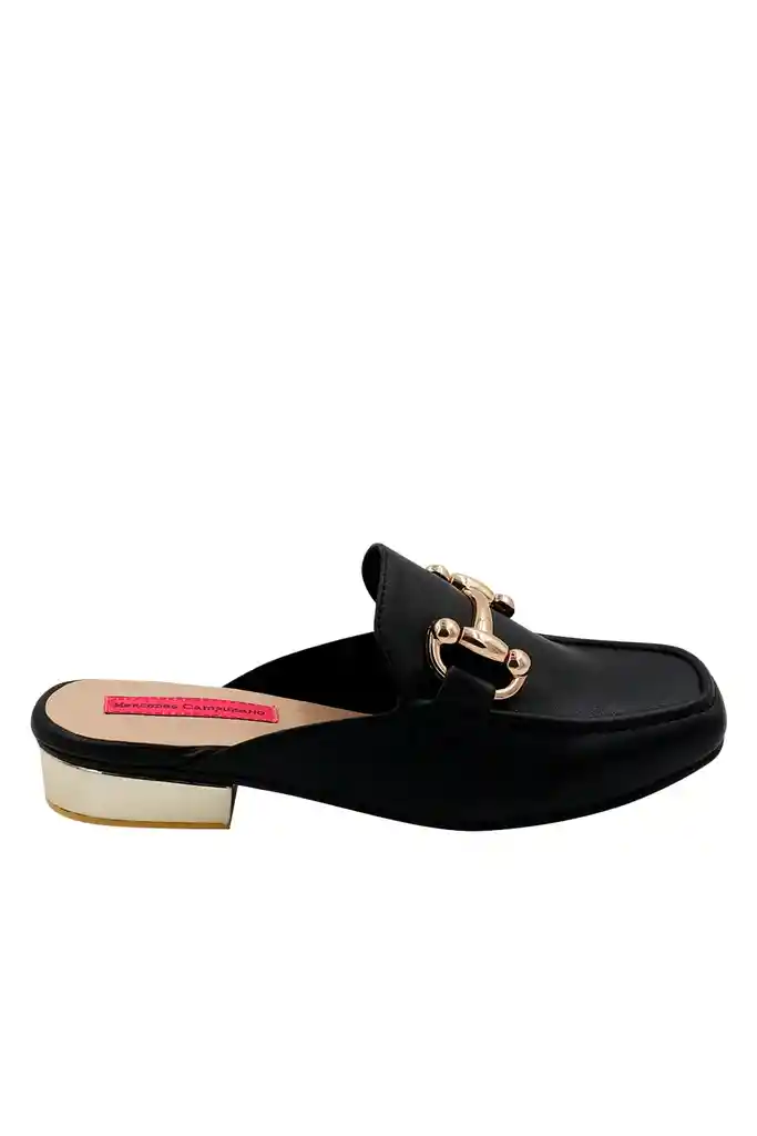 Zueco Plano Negro Chiara