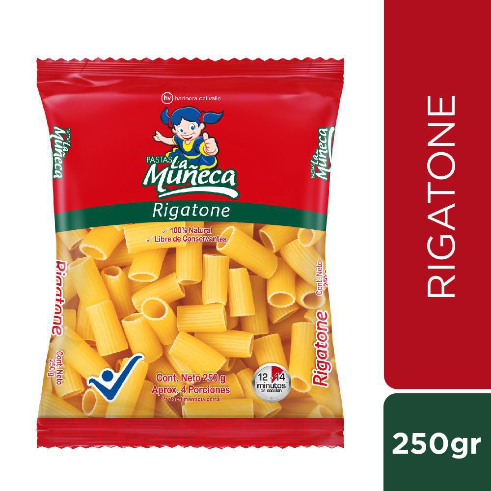 La Muñeca Pastas Rigatone 250 g
