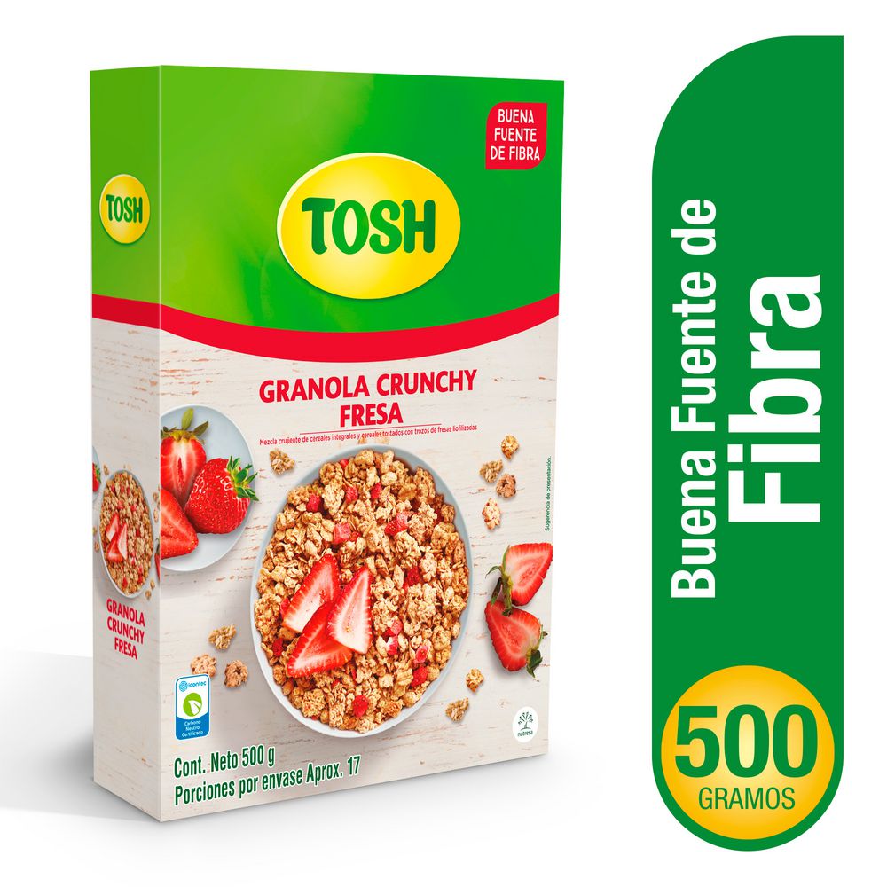 Tosh Granola Crunchy con Fresa 500 g