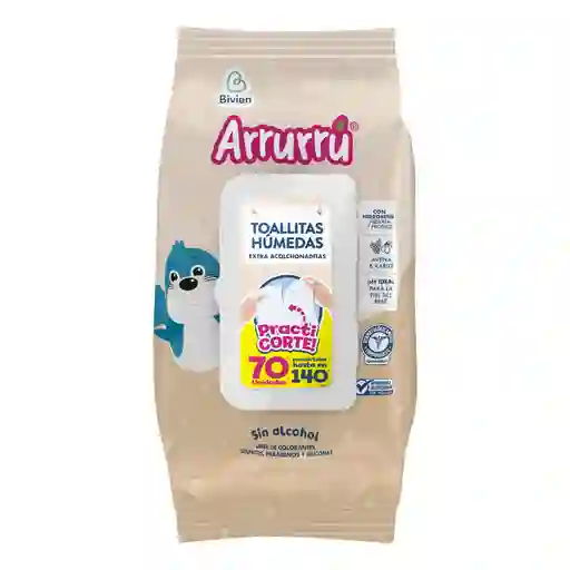 Arrurru toallitas humedas practicorte con avena y karite