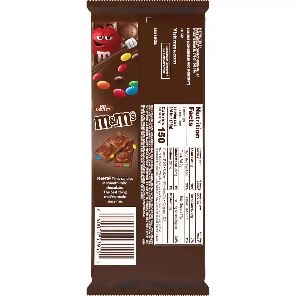 M&M's Tableta de Chocolate