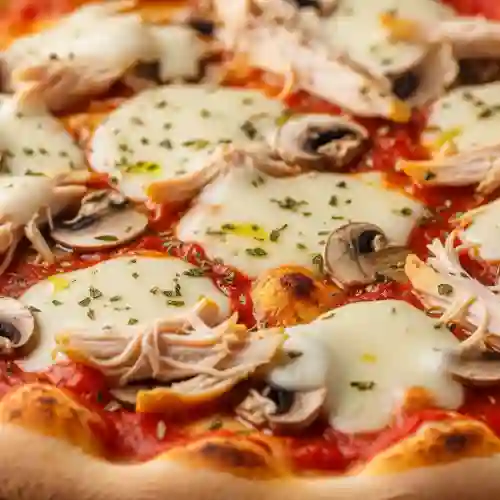 Pizza Pollo Champiñones Fam