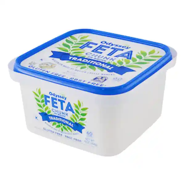 Oddysey Queso Feta Chunk en Salmuera Tradicional Libre de Gluten