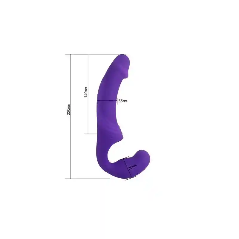 Vibrador Doble Rider sin arnés de sujetación