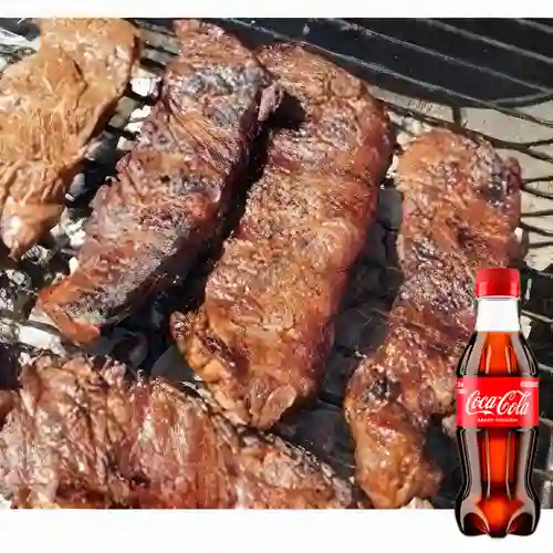 Combo Carne Asada 350Gr + Coca Cola Original 250ML