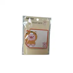 Nota Post-It de Cerdito y Tigre Serie Mini Family Miniso