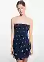 Vestido Corintov Navy Talla 20 Niñas Mango