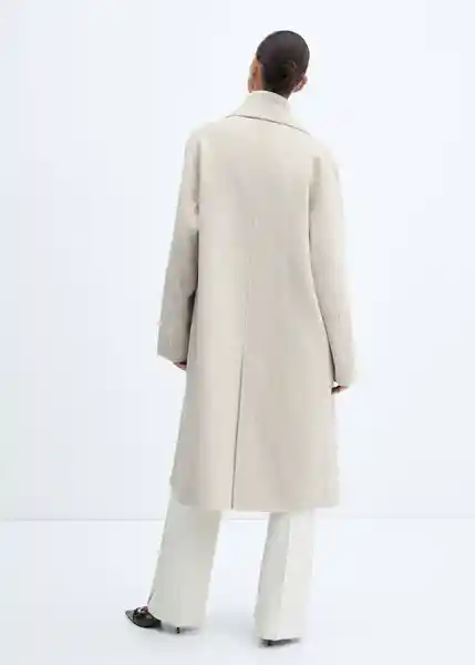Abrigo Picarol Piedra Talla M Mujer Mango