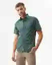 Camisa Carbón Pocket Verde Topiario Ultraoscuro M Chevignon