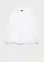 Camisa Oxford Blanco Talla XL Hombre Mango