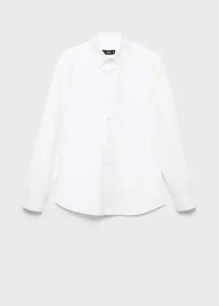Camisa Oxford Blanco Talla XL Hombre Mango