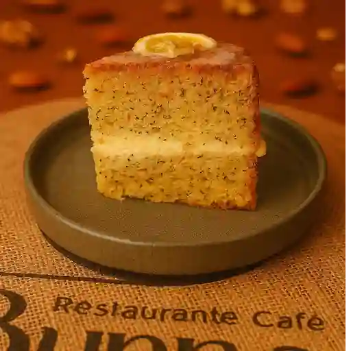 Torta de naranja con amapola
