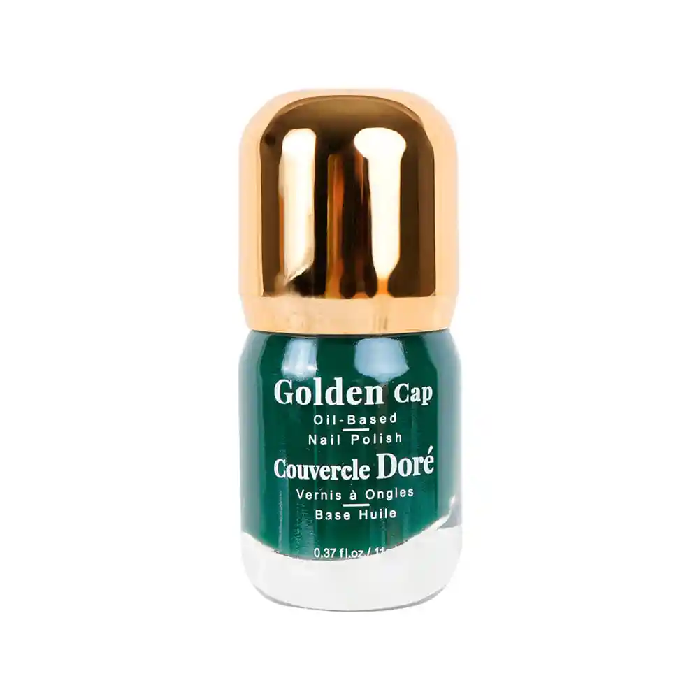 Esmalte Para Uñas a Base de Aceite Con Tapa Dorada 09 Verde