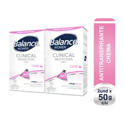 Balance Desodoranteclinical Mujer 2 Unds X50 G C/U