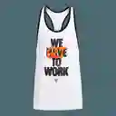 Under Armour Camiseta Pjt Rck Get To Work Sl Hombre Blanco LG