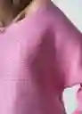 Saco Tejido Mujer Rosa Bonbon Claro Talla M 082G090 Naf Naf