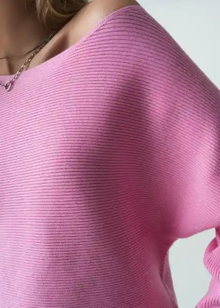 Saco Tejido Mujer Rosa Bonbon Claro Talla M 082G090 Naf Naf