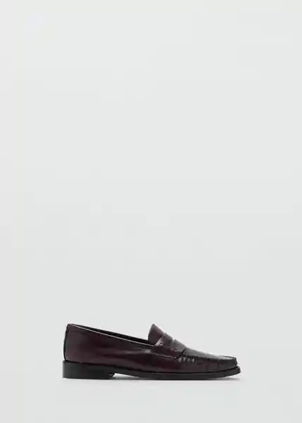 Zapatos Luisa Burdeos Talla 38 Mujer Mango