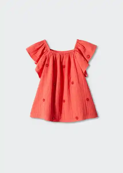 Vestido Cristal Coral Talla 67 Niñas Mango