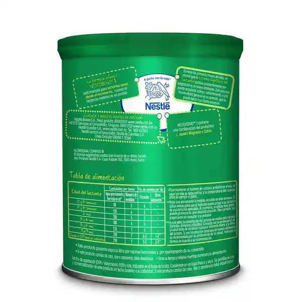 Fórmula infantil en polvo NESTOGENO 1 x 800g