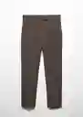 Pantalón Warm Gris Talla 38 Mujer Mango